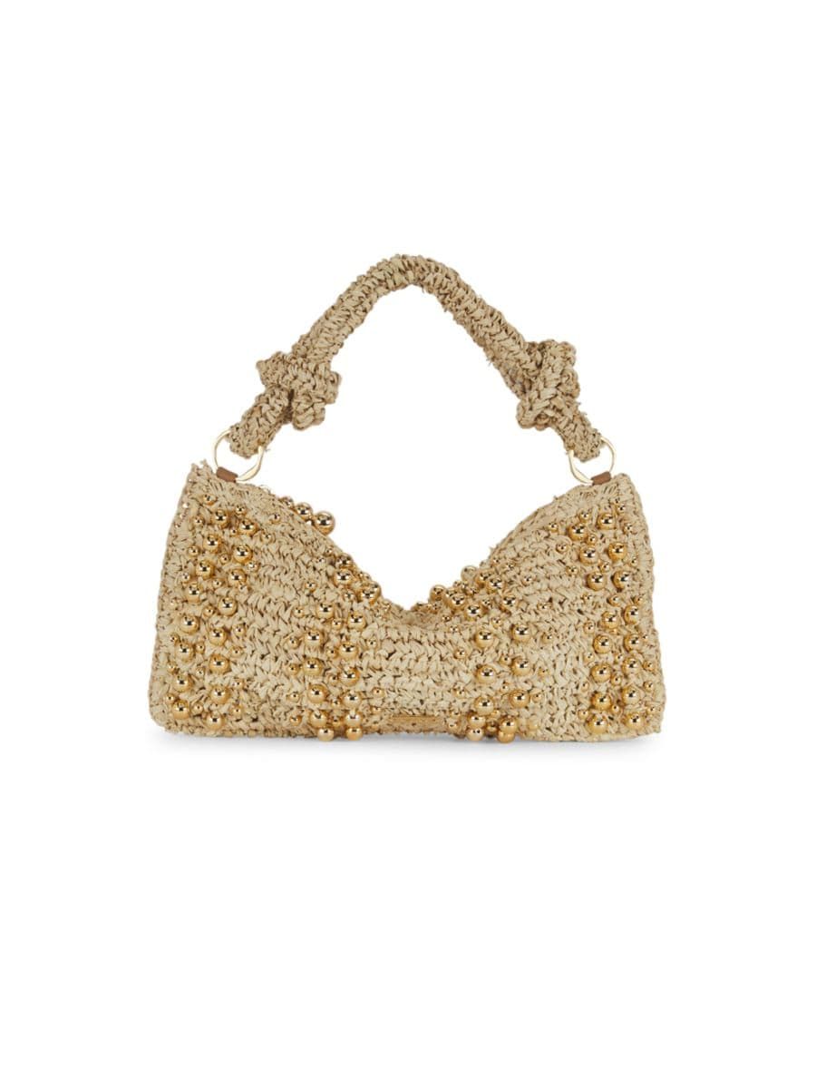 Hera Nano Raffia Shoulder Bag | Saks Fifth Avenue