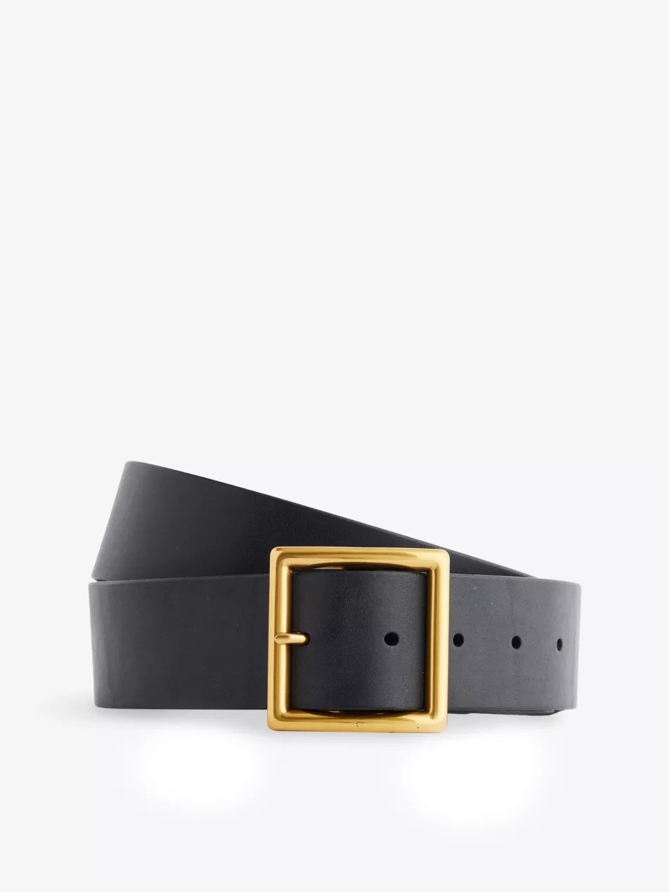 Square-Buckle Leather Belt | Selfridges