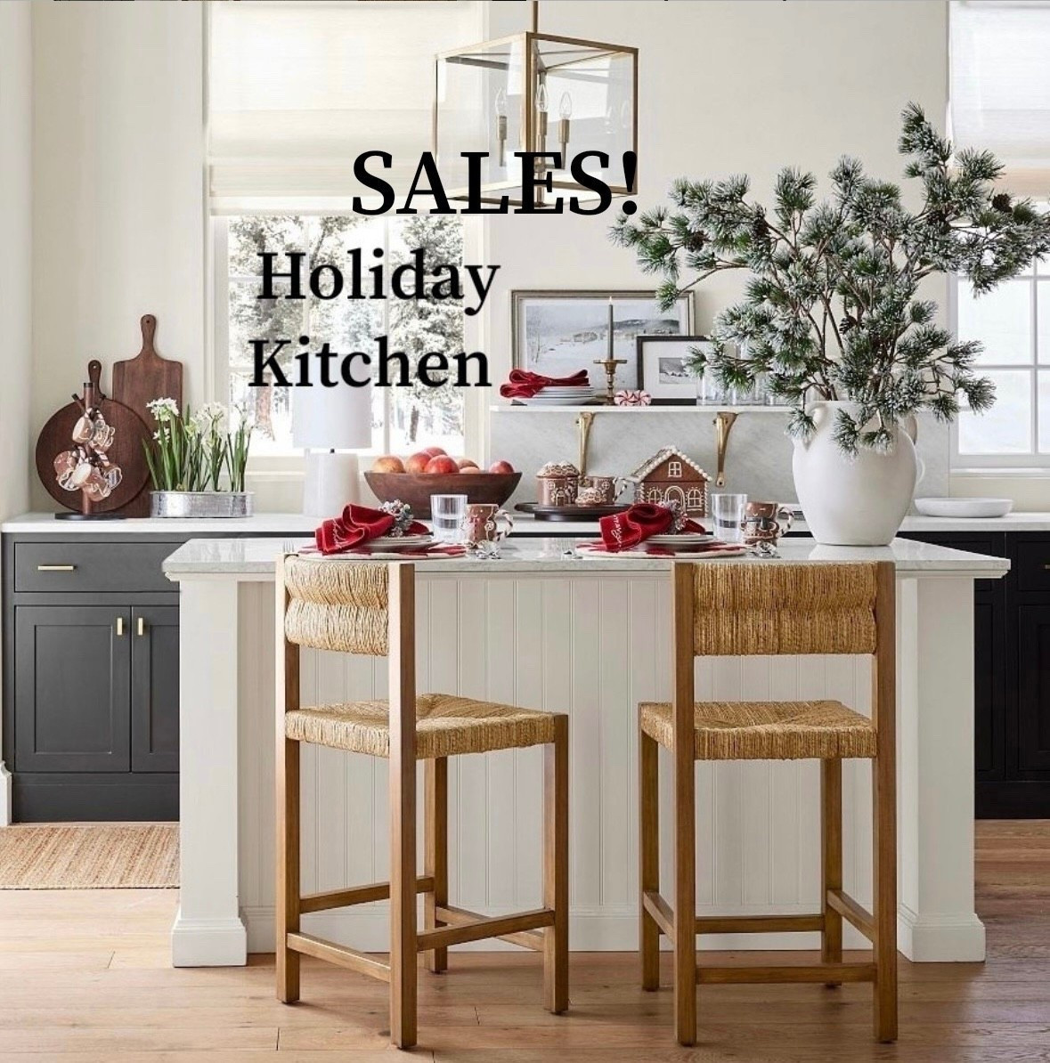 Sales! Holiday, Christmas kitchen. Pottery Barn best selling Malibu kitchen stools on sale, Lighting, gift ideas, holiday decor, kitchen accessories, entertaining pieces on sale. Christmas stems, vases, wood boards.  Free shipping. 


#LTKSaleAlert #LTKHome #LTKHoliday