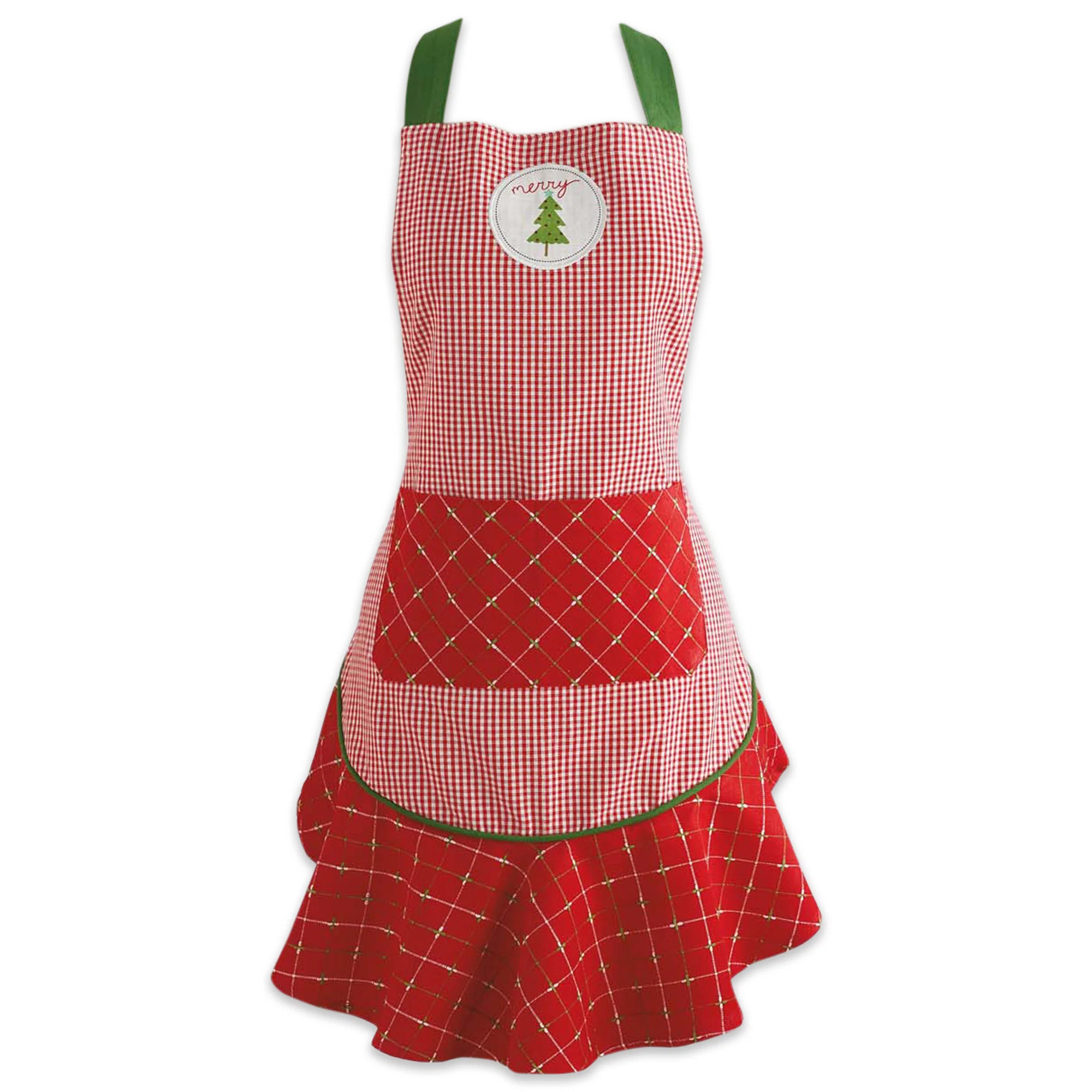 Christmas Plaid Bib Apron | Wayfair North America