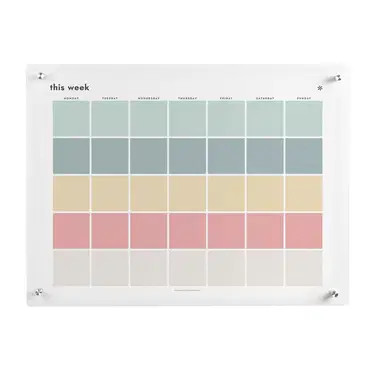 Acrylic Custom Weekly Schedule Wall Calendar | Erin Condren | Erin Condren