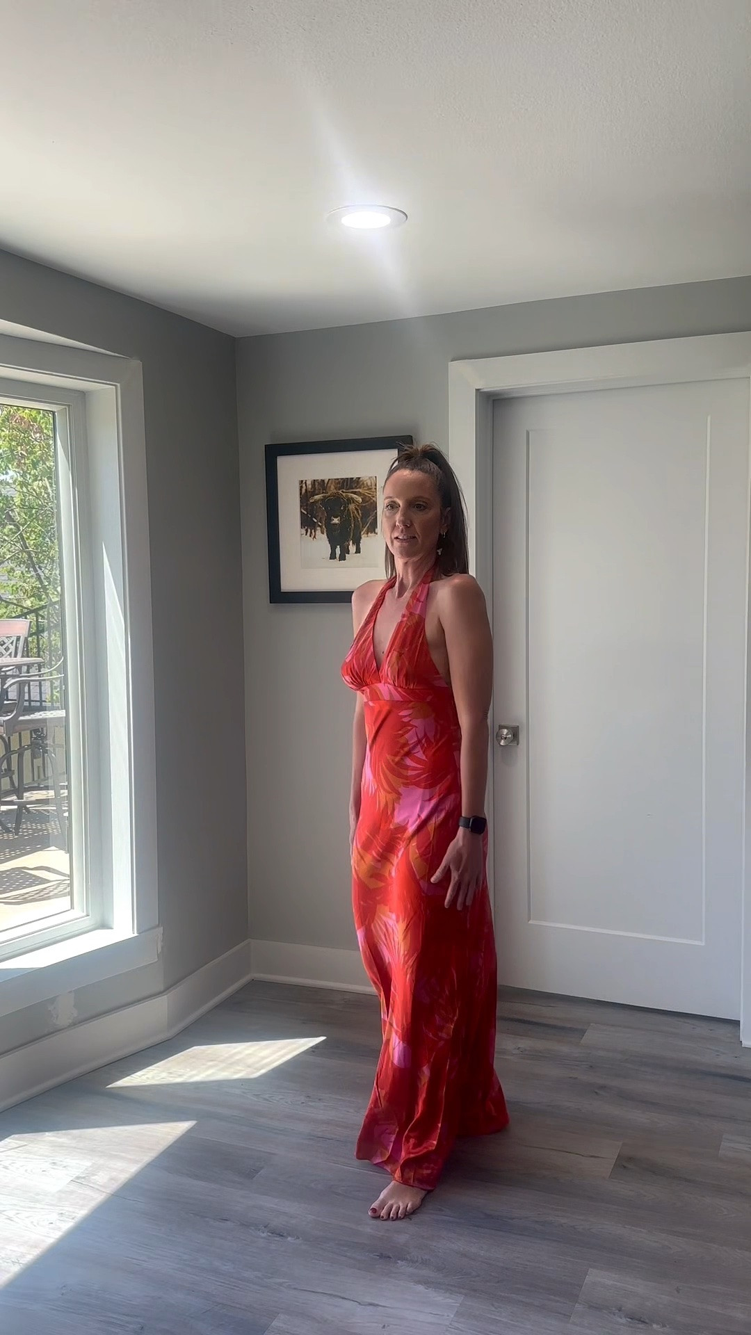 Make a statement in this vibrant tropical halter gown. The bold red and pink floral pattern is a showstopper for any summer gala or destination wedding.

tropical gown, halter maxi dress, floral print, summer wedding guest, bold fashion, vacation style, elegant maxi, vibrant colors.

#LTKOver40 #LTKSeasonal #LTKootd