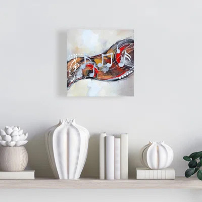 Abstract Serenade Canvas | Contemporary Musical Bedroom Art | Wayfair North America