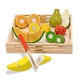Melissa & Doug Cutting Fruit Set - Wooden Play Food Kitchen Accessory, Multi - Pretend Play Kitch... | Amazon (US)