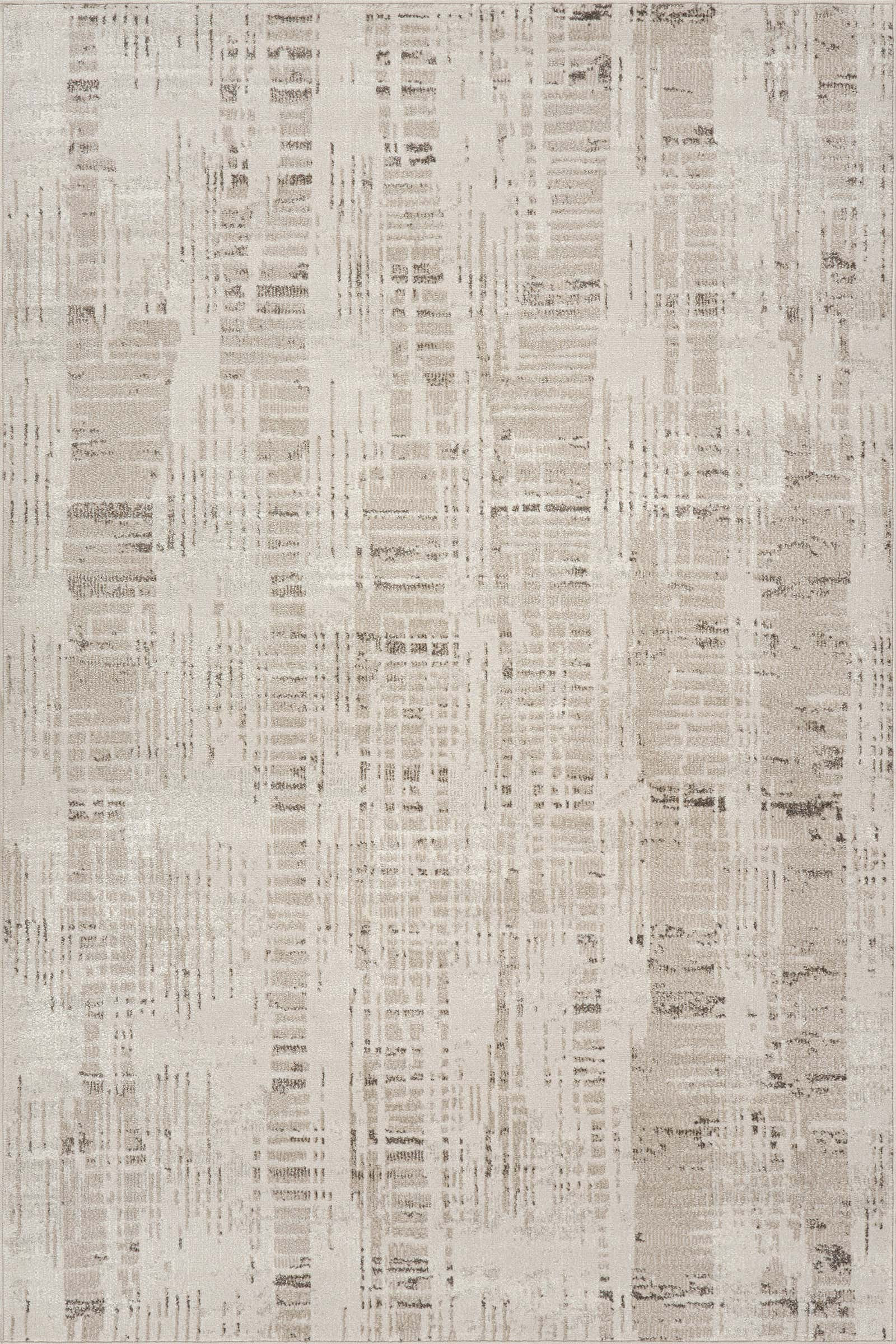 Bircha Rustic Abstract Washable Rug | Beige | Rugs USA