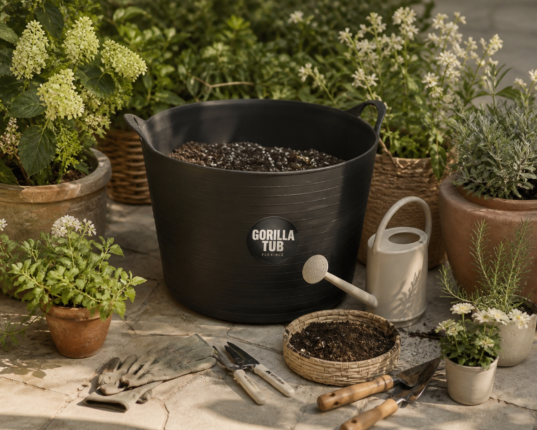 There’s something about slowing down and planting your own pots that just feels grounding.

I used to make such a mess dragging soil bags around… and then I started using a simple flexible tub and it completely changed my process. Everything stays in one place, it’s easy to mix, and I can carry it wherever I need.

I linked everything I used here—from the planters to my go-to gardening tools—so you can recreate this setup without the chaos 

#LTKstorytime #LTKSeasonal #LTKHome