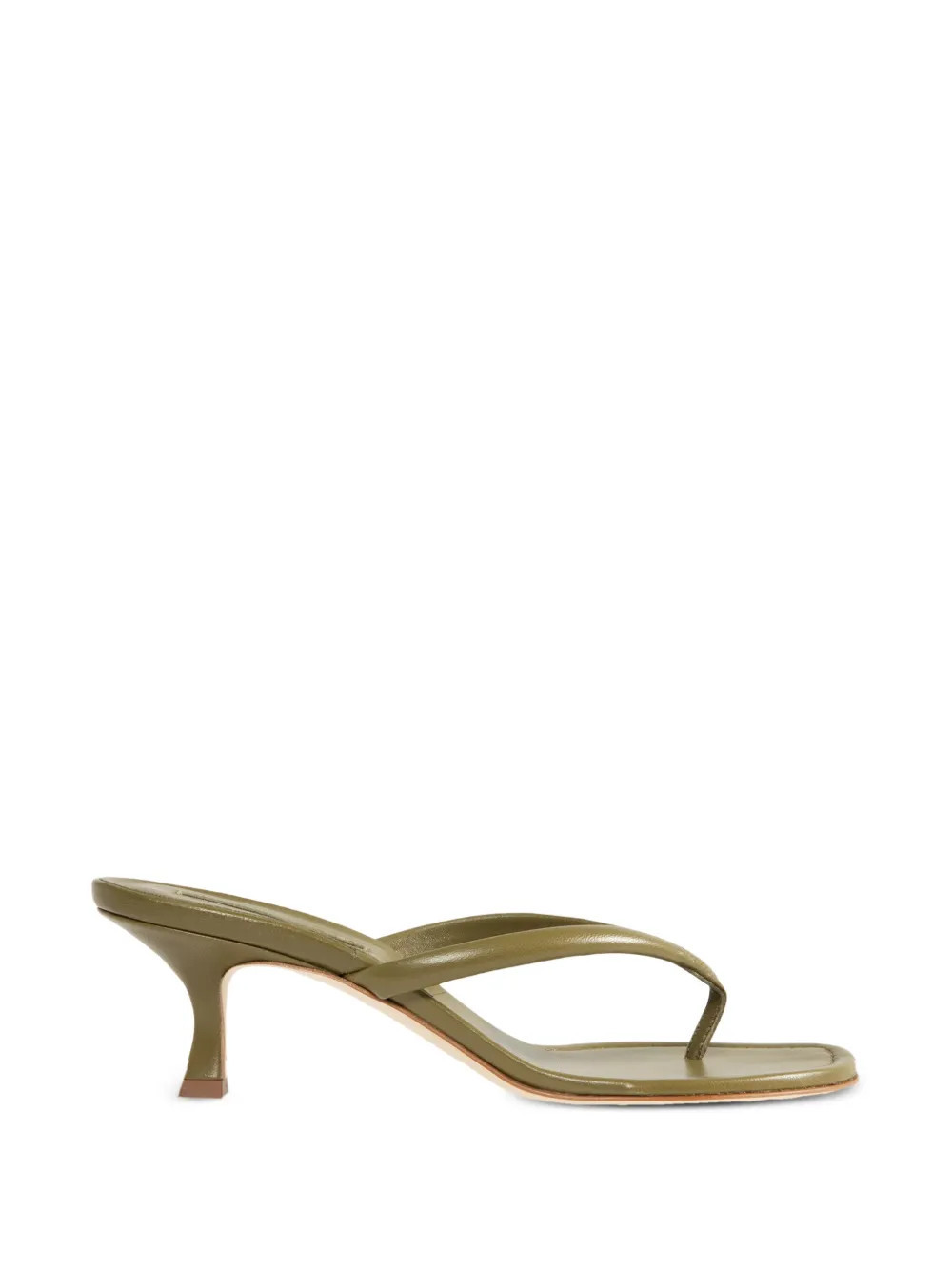 Manolo Blahnik Paterno thong sandals - Green | Farfetch Global