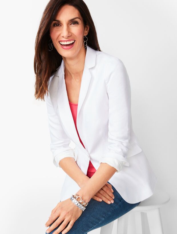 Classic Summer Blazer - White | Talbots