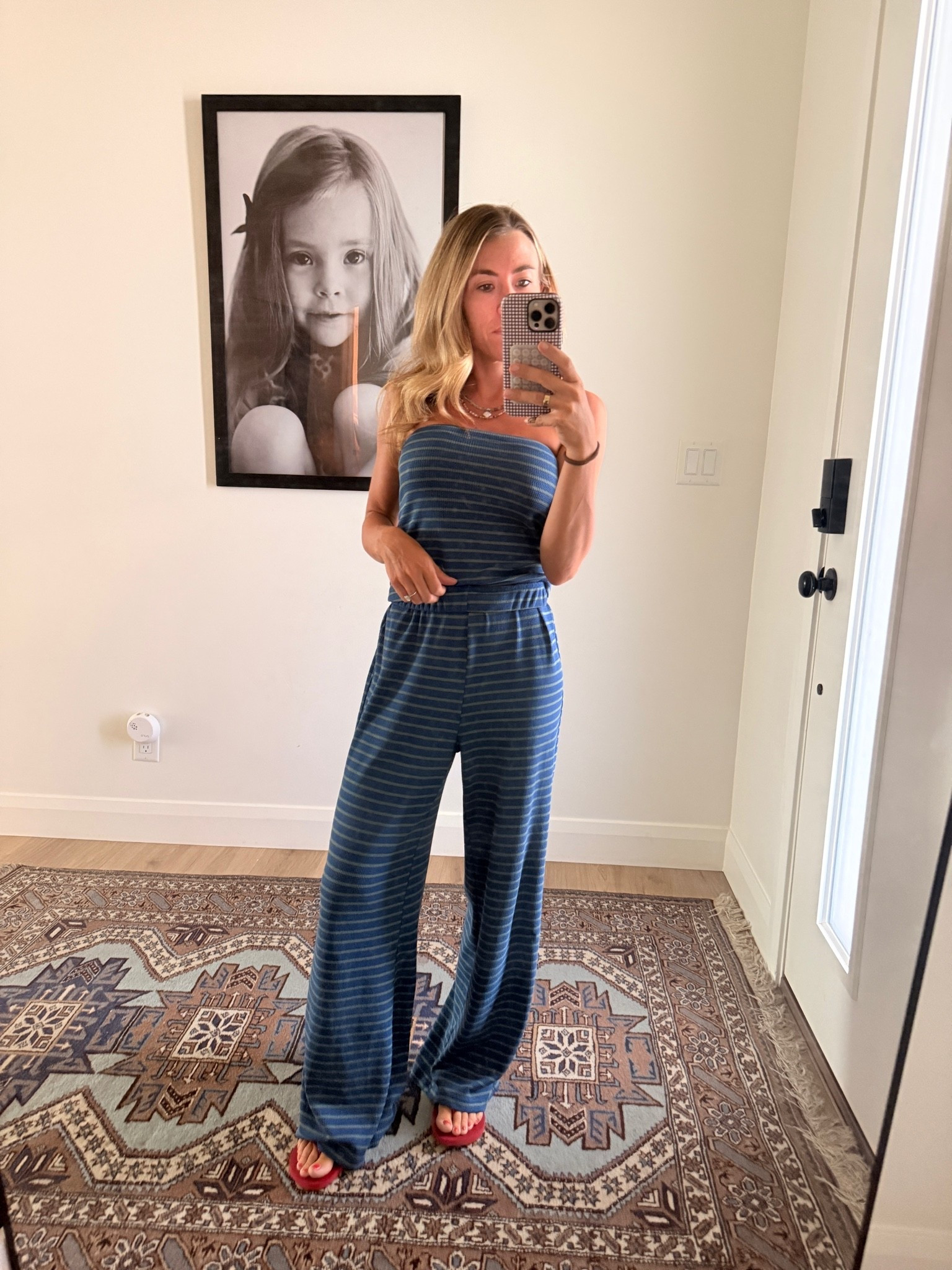 Amazon set blue and green striped 
Extremely comfy and so cute - chill day at home 

On sale under $30

#LTKootd #LTKdayinmylife