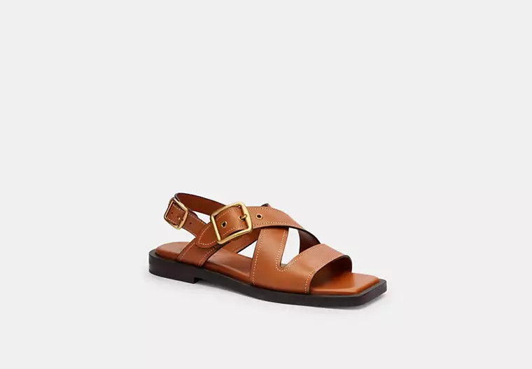 Archival Buckle Flat Sandal | Coach (US)