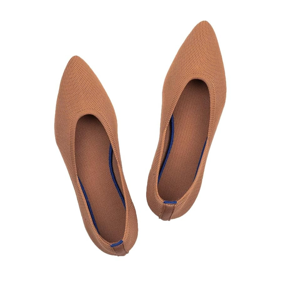 Frank Mully Womens Pointed Toe Flats Knit Dress Shoes Comfort Women Shoes Slip On Shoes for Woman... | Amazon (US)