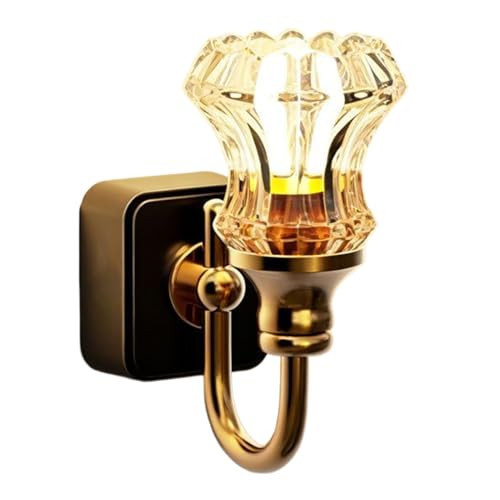 Plug in Night Light – Retro Style LED Wall Lamp, Soft Illumination, Compact Design | Ideal for Bathrooms Hallways Dressing Tables for Cozy Decorative Lighting | Amazon (US)