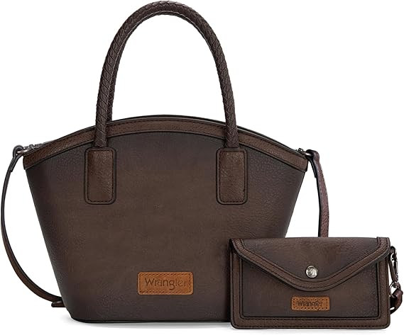Montana West x Wrangler Tote Bag for Women Distressed Shoulder Purse Woven Handle Tote Handbag wi... | Amazon (US)