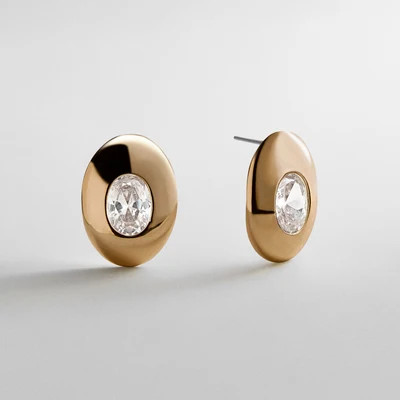 Maude Gold Stud Earrings | BaubleBar