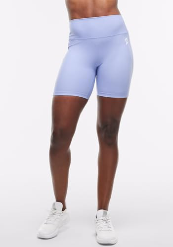 Peloton Cadent High-Rise Pocket Biker Shorts (Small, Ice Blue), Women's Shorts, Breathable & Moisture-Wicking Fabric, 7" Inseam, Compression Activewear for Women, Workout Shorts, Gym Shorts | Amazon (US)
