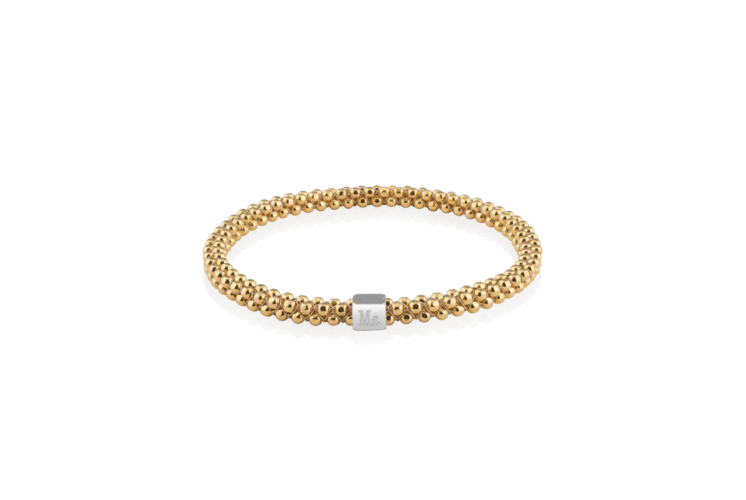 Halo Bangle Faceted Gold Plated | Mignon Faget | Mignon Faget
