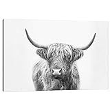 iCanvas SSE88 Highland Bull Canvas Print by Sisi & SEB, 18" x 26" x 1.5" Depth Gallery Wrapped | Amazon (US)