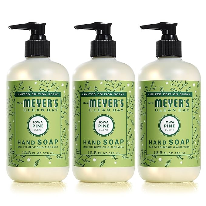 MRS. MEYER'S CLEAN DAY Hand Soap, Limited Edition Iowa Pine, 12.5 Fl. Oz - Pack of 3 | Amazon (US)