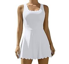 ATTRACO Women Tennis Dress with Shorts Workout Golf Skirts with Pockets Athletic Dresses | Amazon (US)