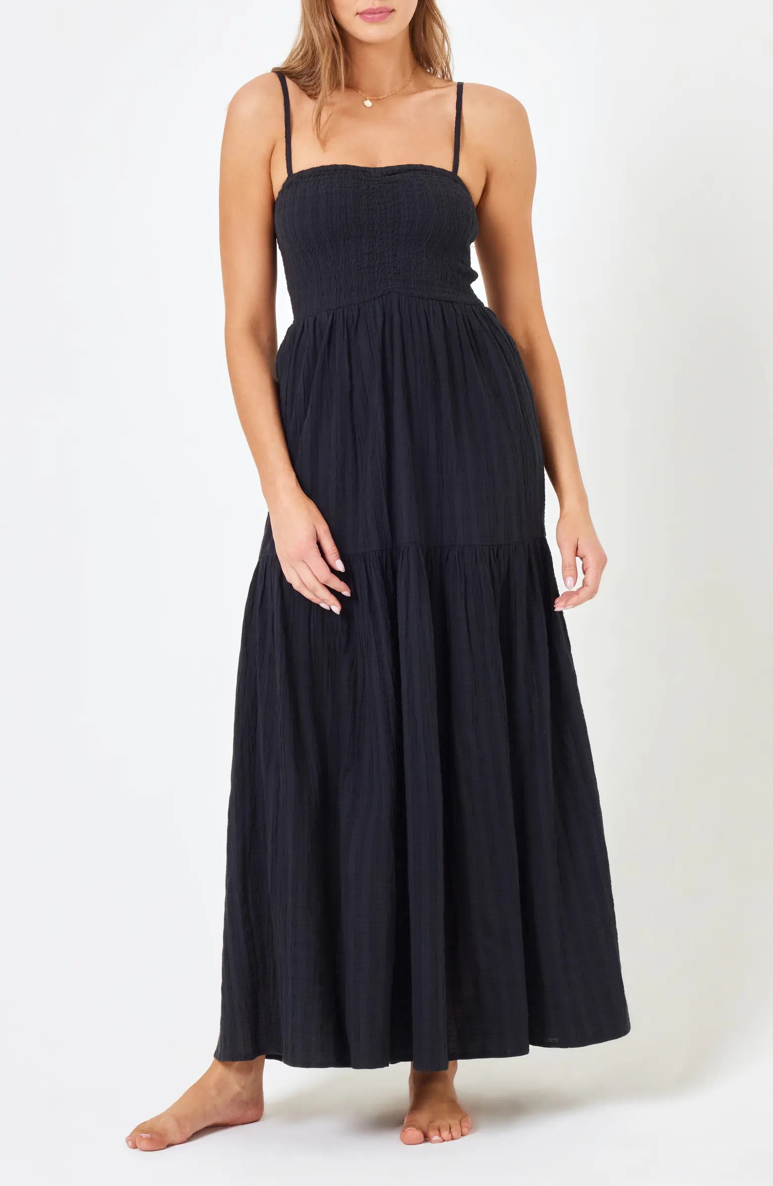 LSPACE Mallorca Smocked Cover-Up Maxi Dress | Nordstrom | Nordstrom