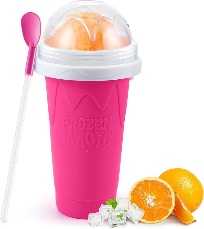 RELPOM Slushie Maker Cup, TIK TOK Magic Quick Frozen Smoothies Cup, Cooling Cup, Slushy Cup, Cool... | Amazon (US)