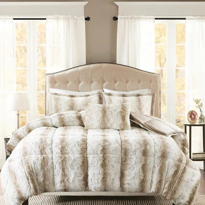 4pc Faux Fur Comforter - Comfort 4pc, Soft, | Wayfair North America