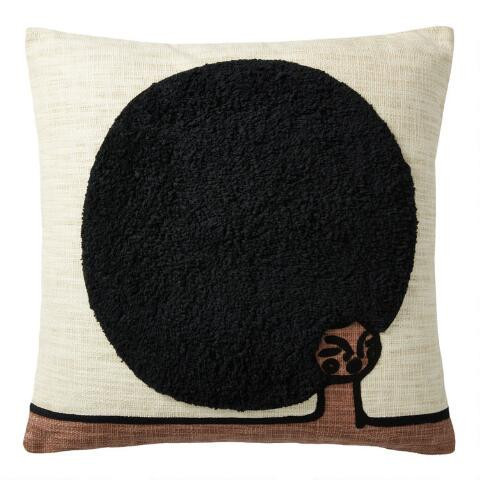 Justina Blakeney We Are The World Ivory Throw Pillow | World Market