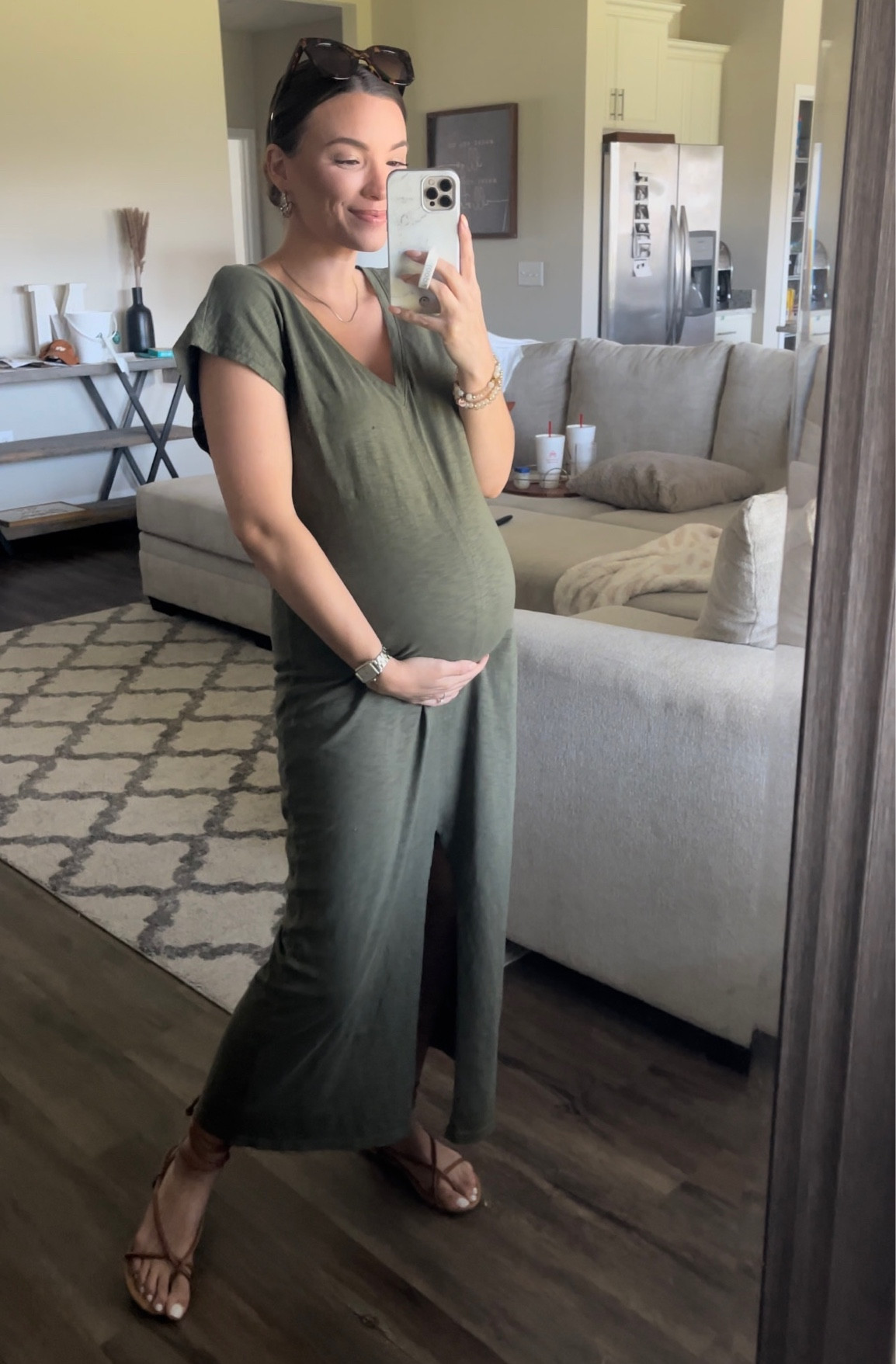 target / spring dress / bump friendly / maternity / casual / summer dress / sandals / 

#LTKstyletip #LTKunder50 #LTKbump