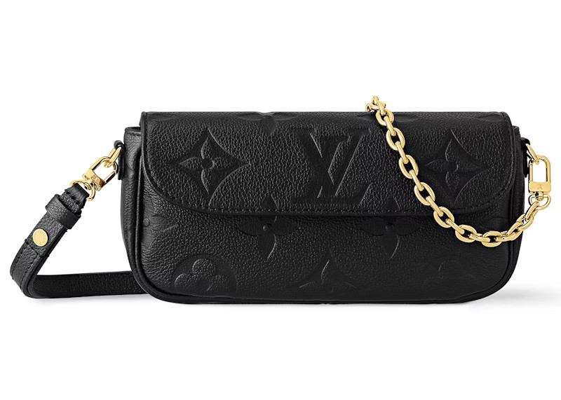 Women's Louis Vuitton Wallet On Chain Ivy in Black | StockX