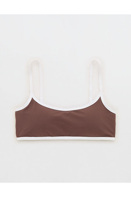 OFFLINE By Aerie Real Me Tipped Scoop Sports Bra Women's Relic XXS | Aerie