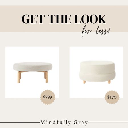Get the look for less! Upholstered ottoman 

#LTKhome