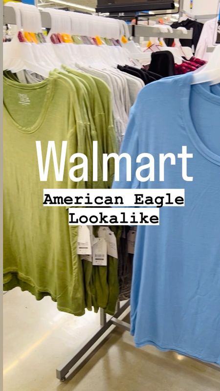 American Eagle lookalike super soft tees! I’m wearing a small in each. 

#LTKsalealert #LTKSeasonal #LTKunder50