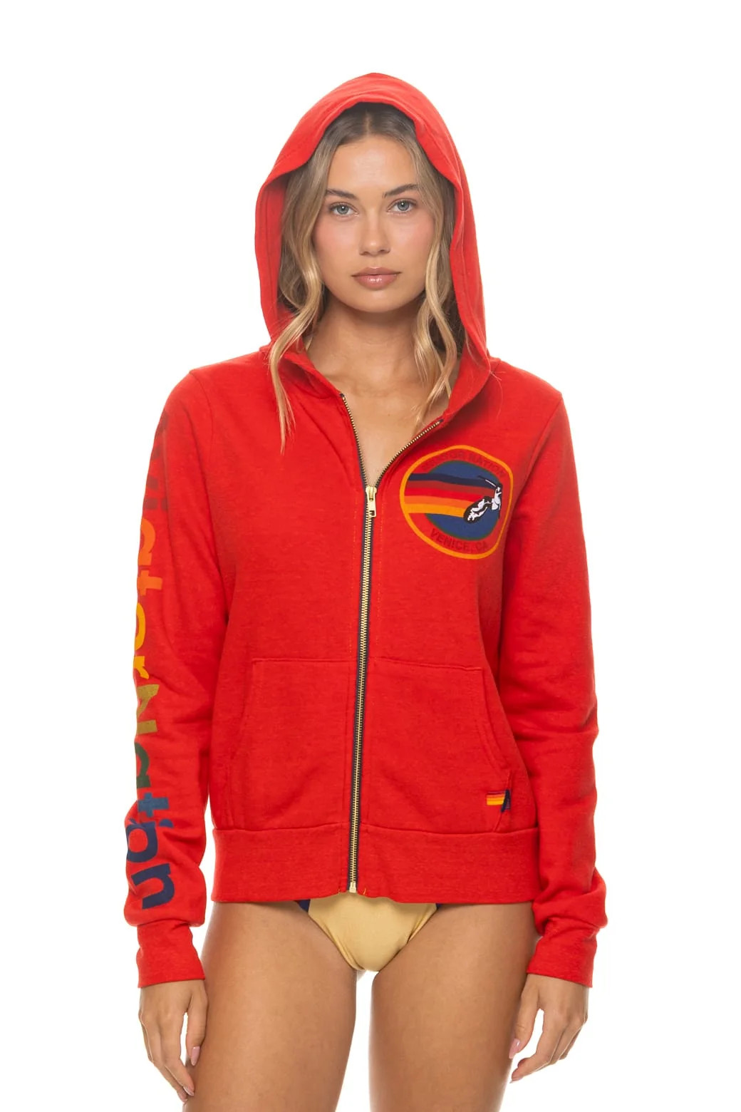 AVIATOR NATION VENICE HOODIE - RED | Aviator Nation