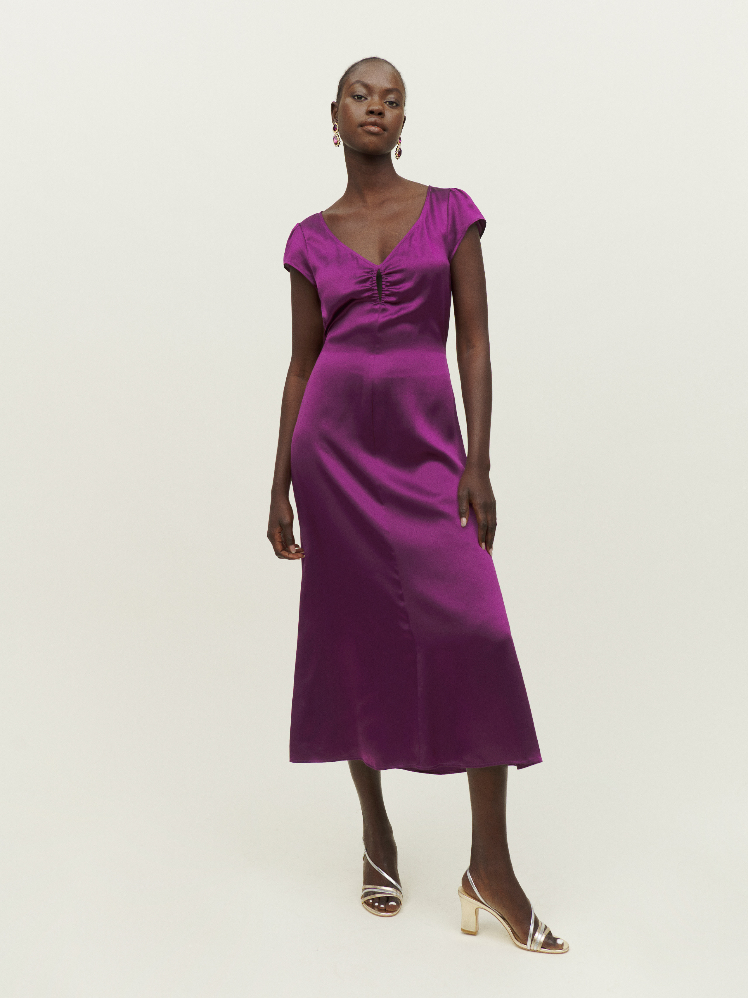 Scottie Silk Dress | Reformation (Global)