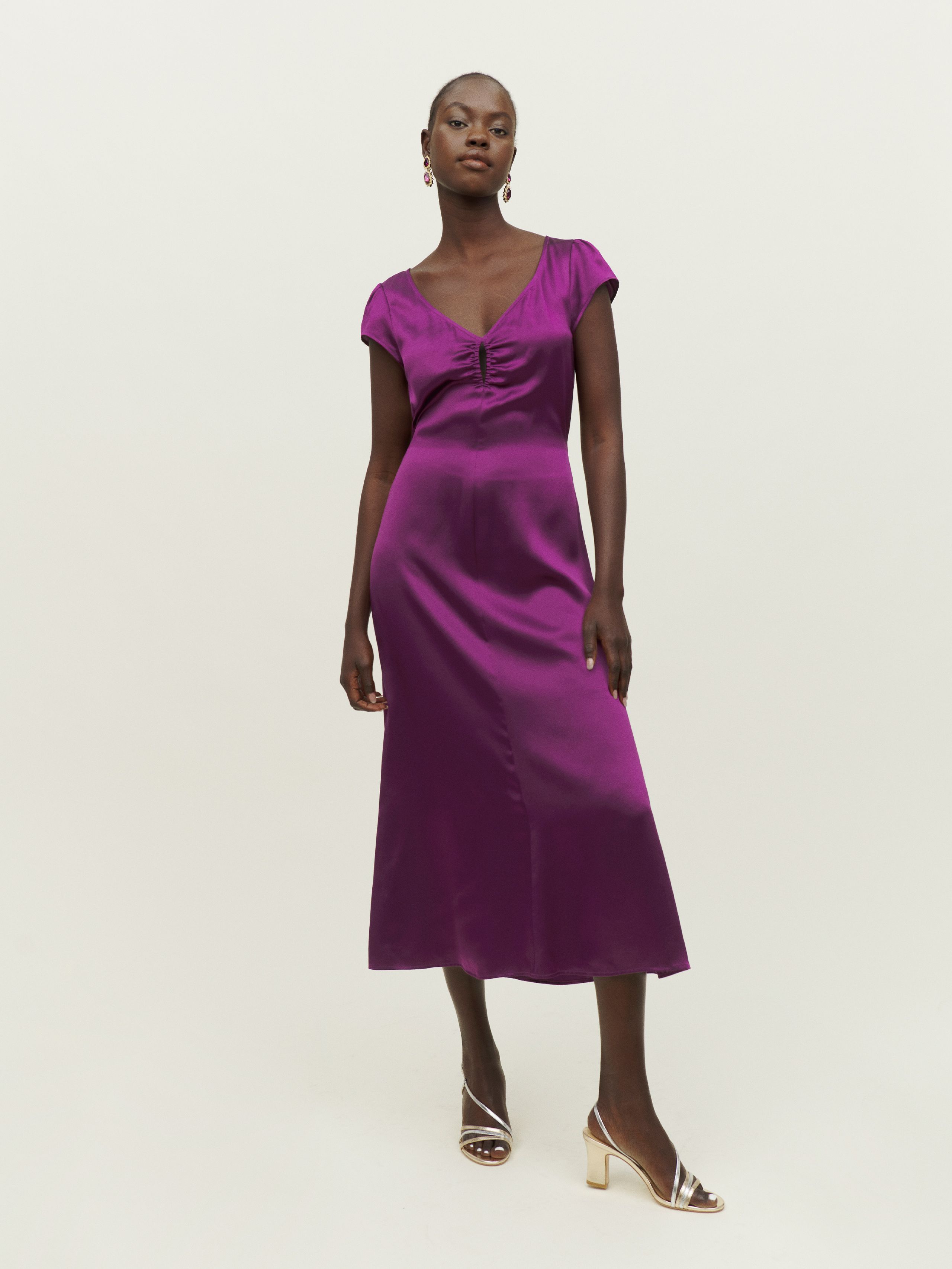 Scottie Silk Dress | Reformation (US & AU)