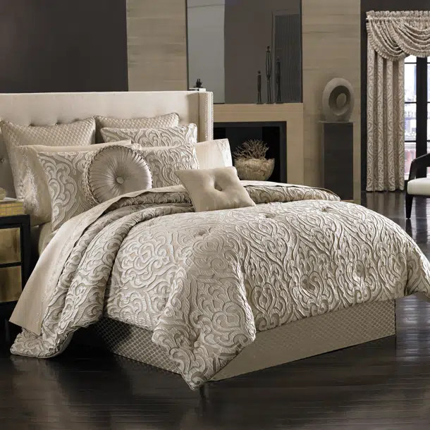 Jahair Polyester Jacquard 4 Piece Comforter Set | Wayfair North America