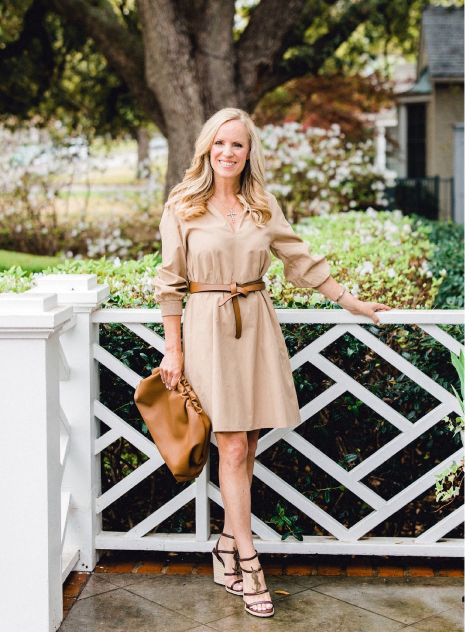 Beautiful transitional dress for fall!

Brochu Walker popover dress
Tan wrap belt
YSL wedge espadrilles 
Neutral clutch handbag 

#LTKStyleTip #LTKSeasonal #LTKOver40