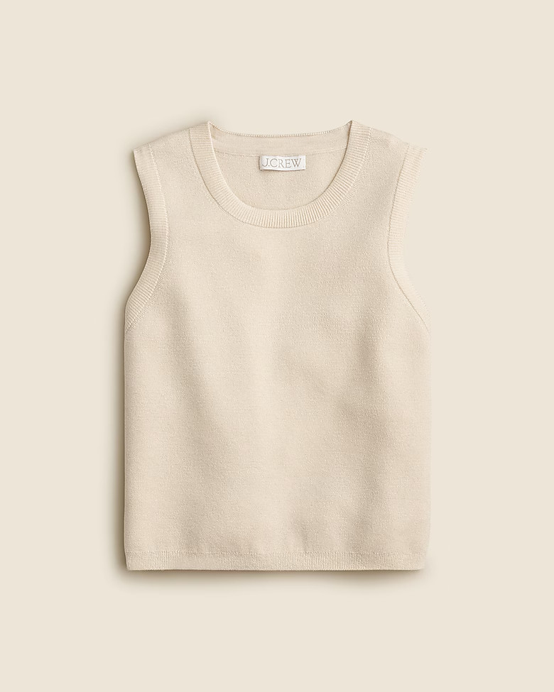 Sweater shell in TENCEL™ lyocell blend. | J. Crew US