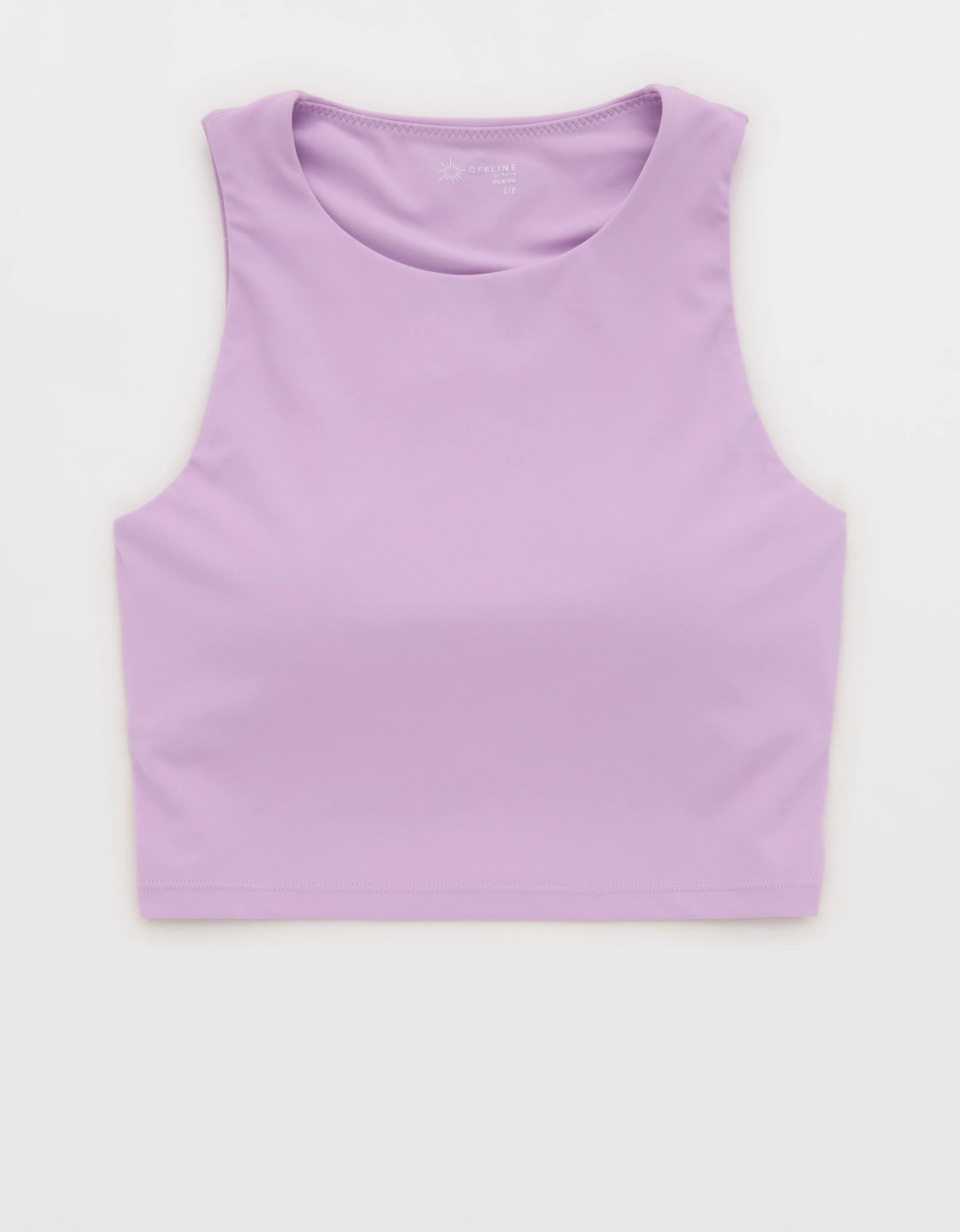 OFFLINE By Aerie Real Me XTRA High Neck Longline Sports Bra | American Eagle Outfitters (US & CA)