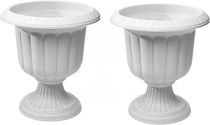 Novelty Classic Urn Garden Pot/Planter, Plastic ( Pack of 2) (Stone, 19")2 | Amazon (US)