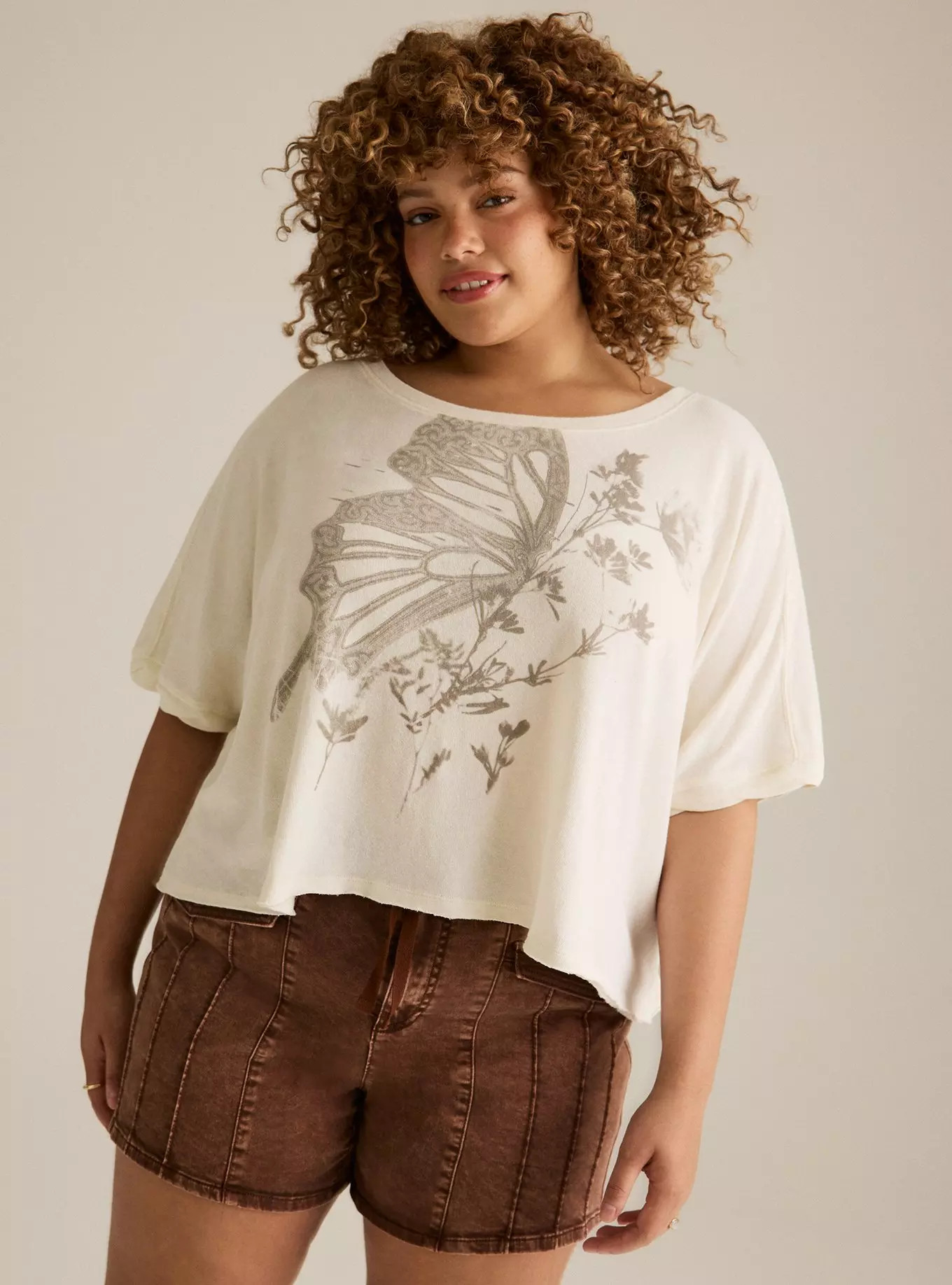 Festi Oversized Jersey Dolman Tee | Torrid (US & Canada)
