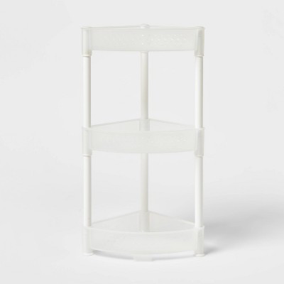 Trilateral Tower Caddy White - Room Essentials™: Plastic, Rust-Resistant Bath Organizer for Dorm | Target