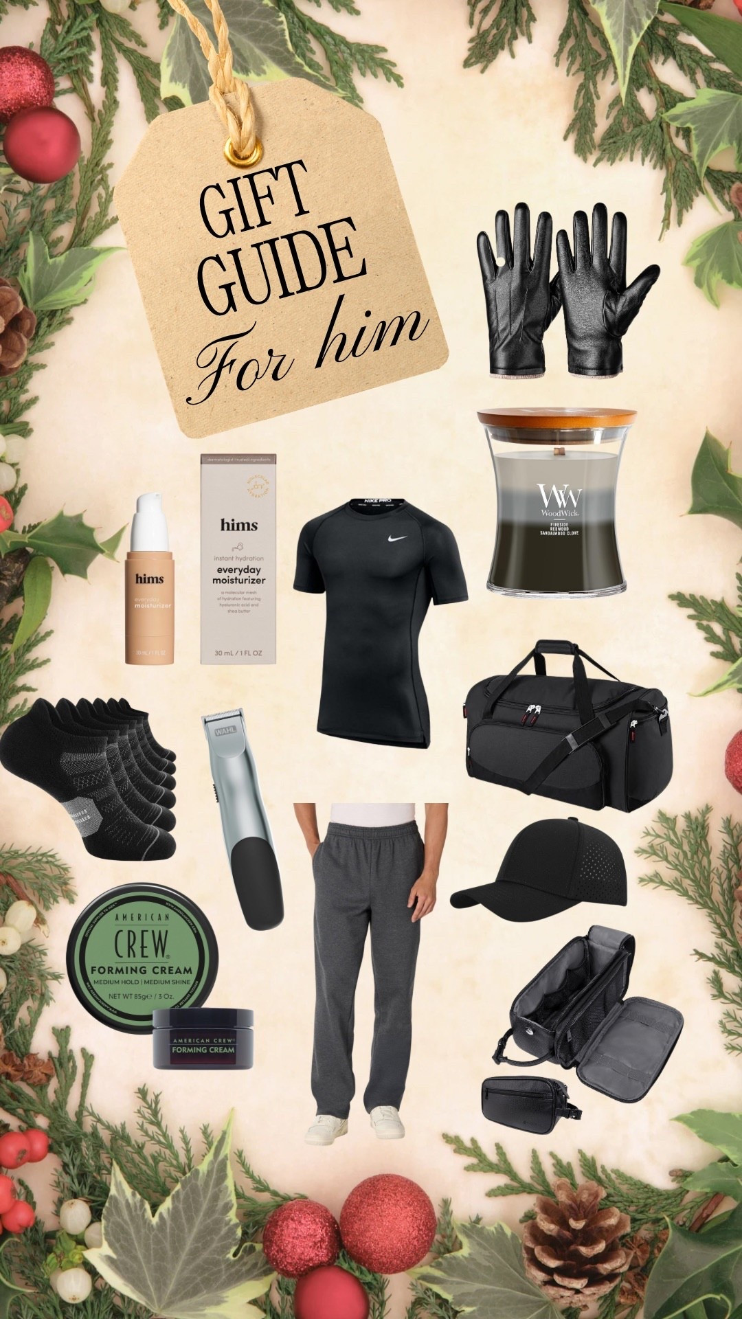 Gift guide for him. Gift ideas for the men in your life.