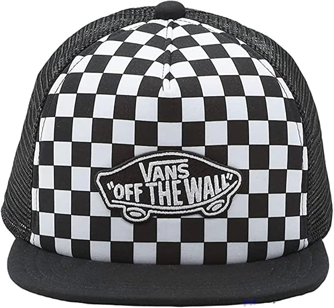 Vans Kids Classic Patch Snapback - Black/White Checkerboard | Polyester | Amazon (US)