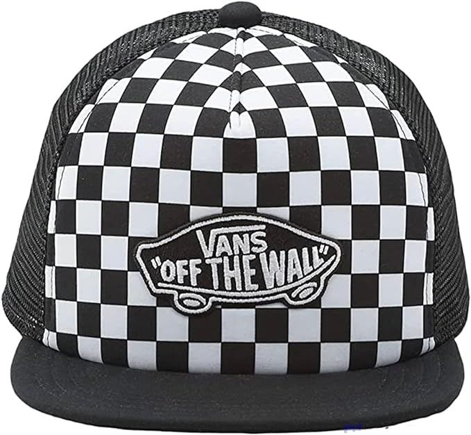 Vans Kids Classic Patch Snapback - Black/White Checkerboard | Polyester | Amazon (US)