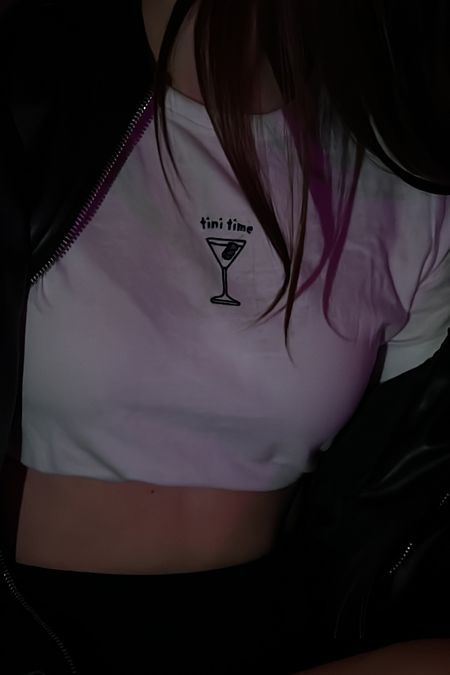 ON SALE NOW: Tini time baby tee from Abercrombie 🫶 cute lil going out outfit idea! Going out outfits, baby tees, Abercrombie, t-shirt, outfit ideas 

#LTKstyletip #LTKMostLoved #LTKGiftGuide