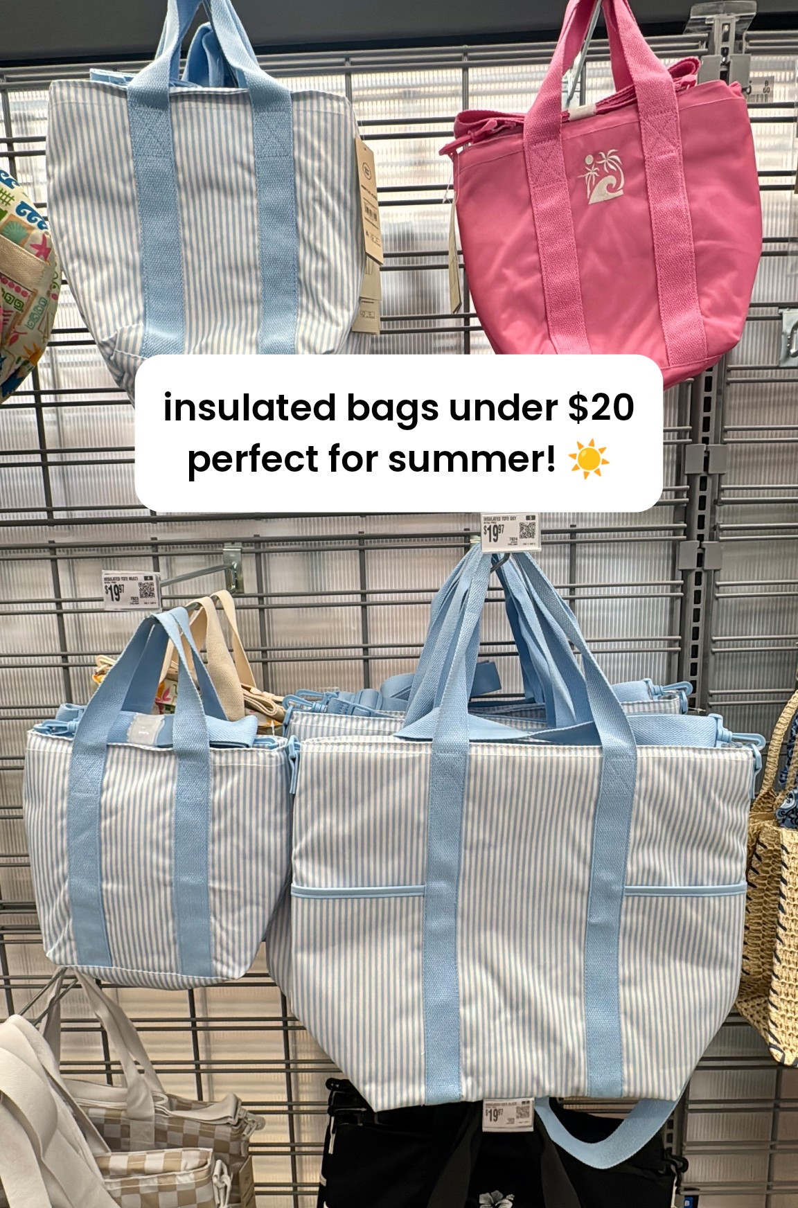 the cutest insulted bags! 🩵 The small one would make a great lunch box! They are both great for on the go, beach day, picnic, everything! Plus, the blue & white stripe is so pretty & classic! 

Insulated tote bag
Lunch box 
Beach bag
Vacation essentials
Walmart finds
Walmart must haves 
Walmart deals
Walmart new arrivals
Beach bag

#LTKHome #LTKfoodie #LTKSwim
