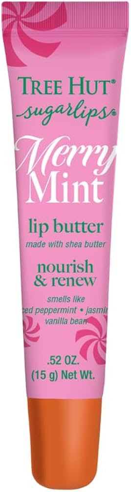 Tree Hut Sugarlips Merry Mint Lip Butter, Moisturizing Lip Care for Full, Soft Lips, Essential Hy... | Amazon (US)