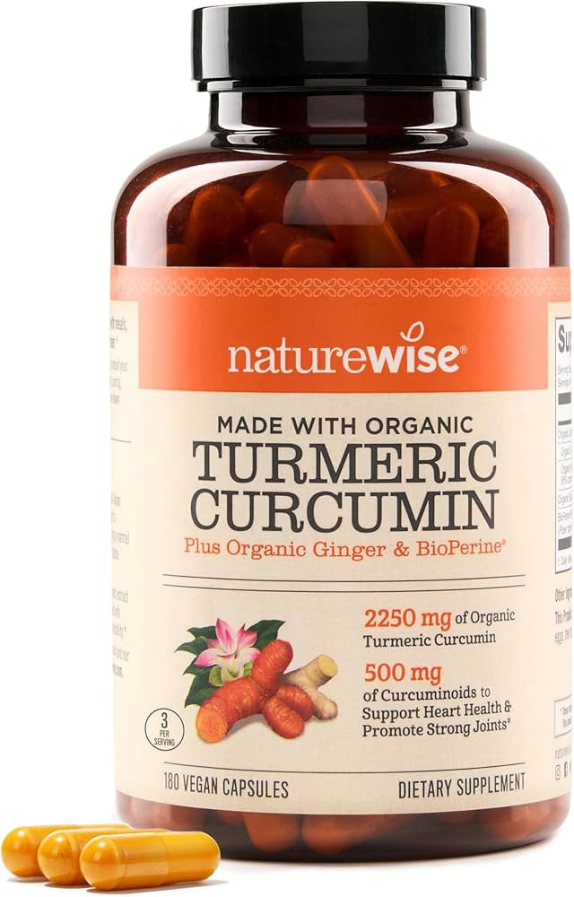 NatureWise Curcumin Turmeric 2250mg - 95% Curcuminoids & BioPerine Black Pepper Extract for Advan... | Amazon (US)