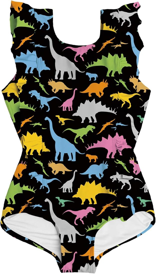 ALISISTER Toddler Little Girls Swimsuit Ruffle Bathing Suit One Piece Summer Cute Swimwear | Amazon (US)